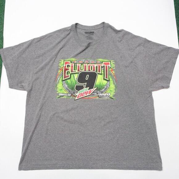Hendrick Graphic T-Shirt Men's Size‎ 3XL Gray Short Sleeve Crew Neck Pullover - Picture 1 of 8